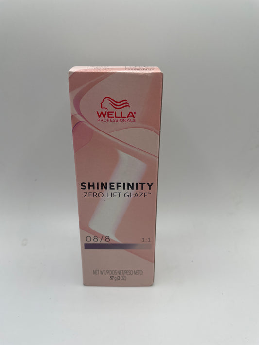3 Pack Wella Shinefinity Zero Lift Glaze 2 oz 08 8 1:1
