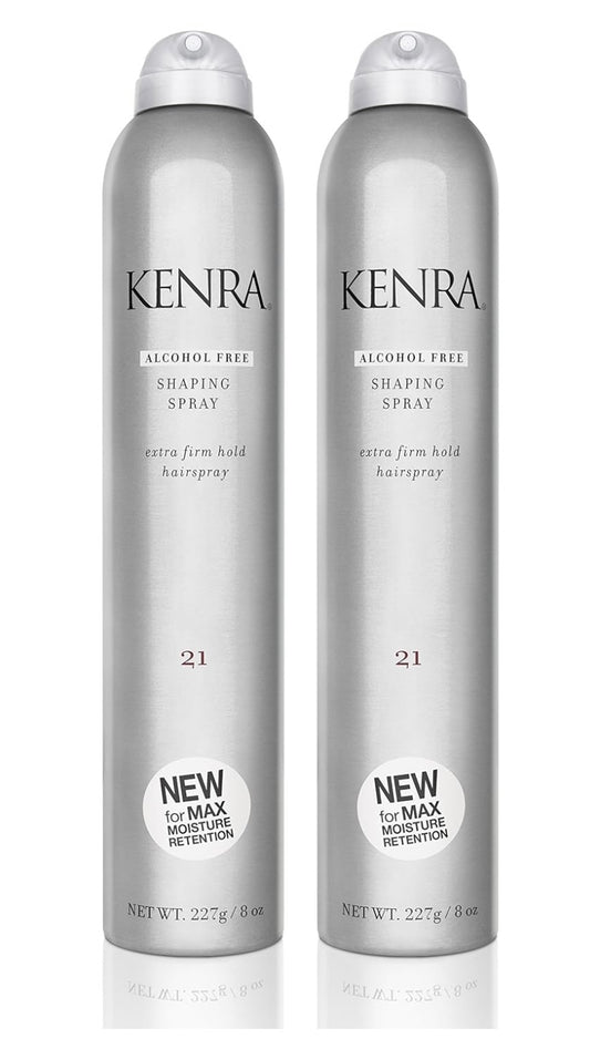 2 Pack Kenra Shaping Spray 21 Alcohol Free 8 oz