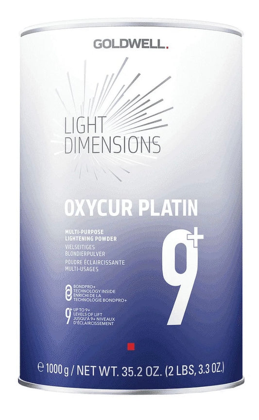 2 Pack Goldwell Light Dimensions Oxycur Platin 9+ 1000g Lightening Powder