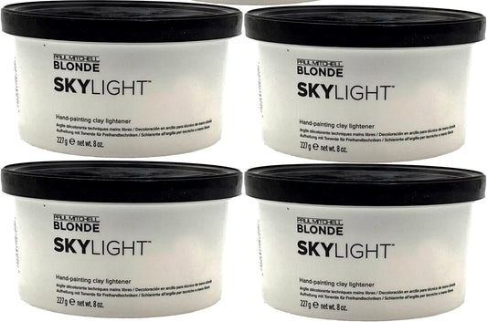 4 Pack Paul Mitchell Blonde Skylight Clay Lightener 8 oz 32 oz total