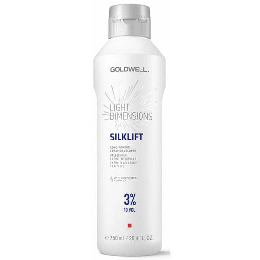 2 Pack Goldwell Light Dimensions Silklift Cream Developer 3% 10 vol 25.4 Oz