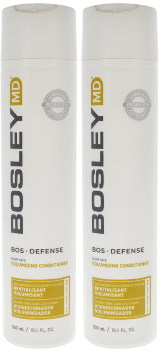 2 Pack Bosley MD Defense Volumizing Conditioner 10.1 fl oz each