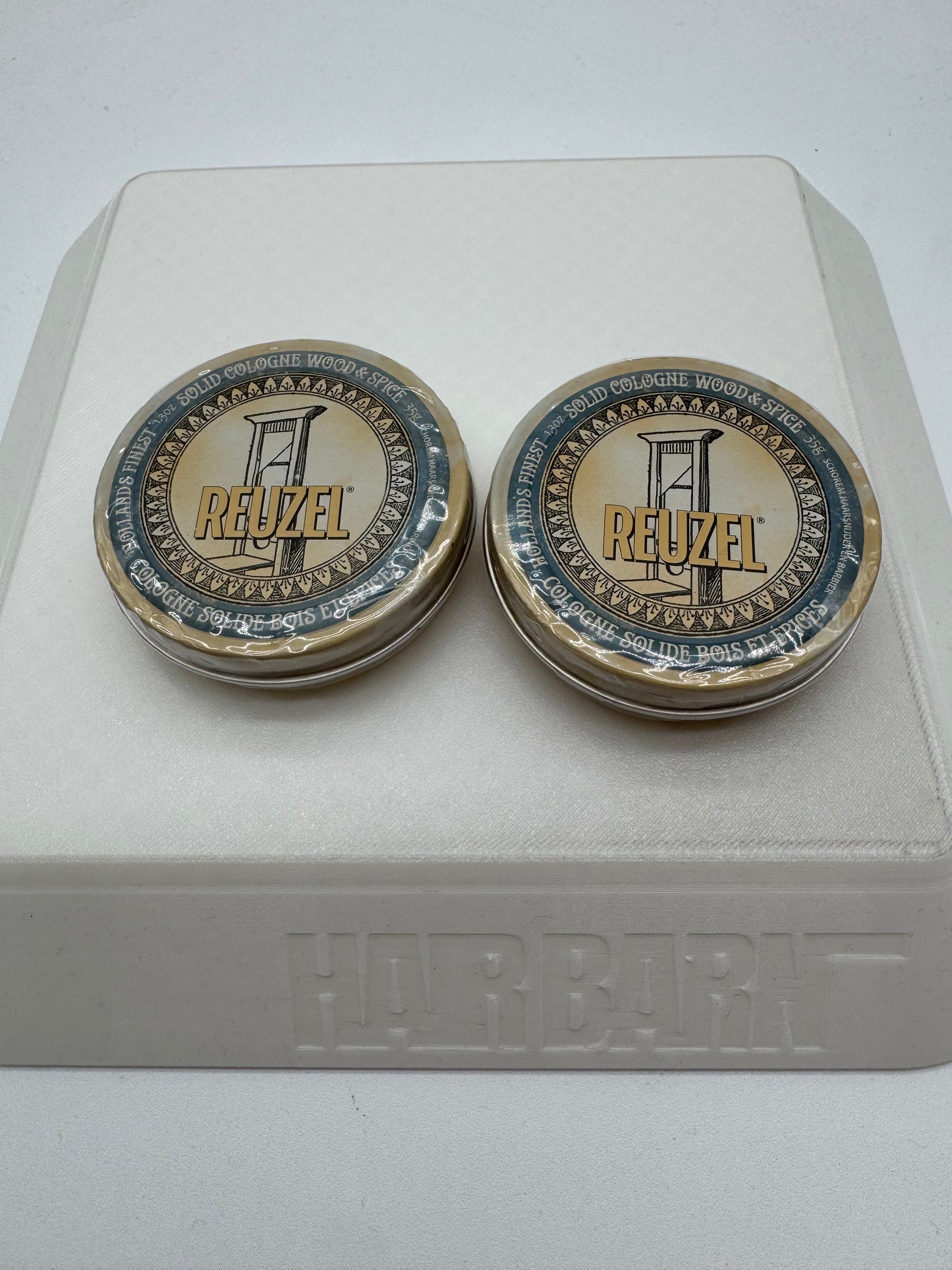 3 Pack Reuzel Solid Cologne Wood and Spice 1.3 oz