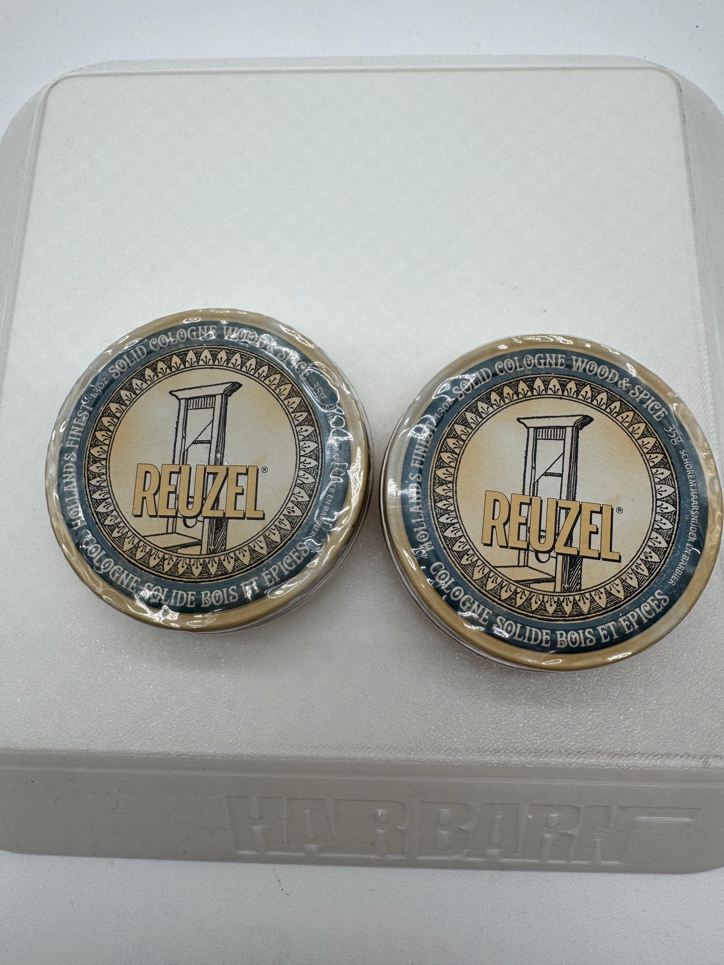 3 Pack Reuzel Solid Cologne Wood and Spice 1.3 oz