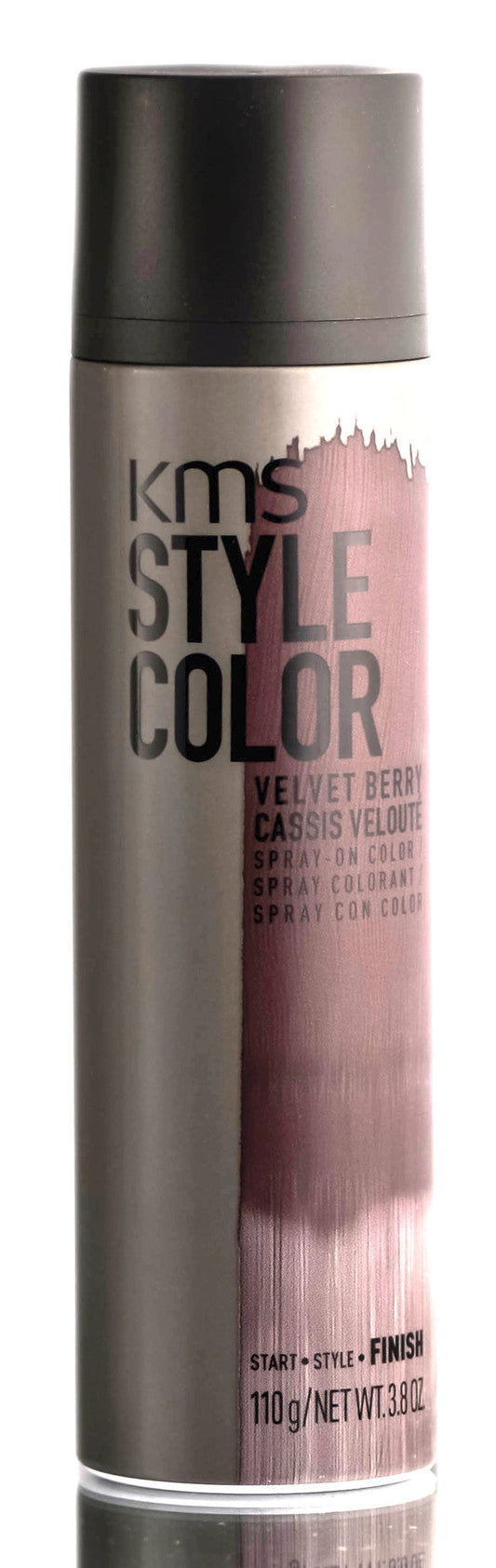 2 Pack - KMS Style Color Spray On Color, Velvet Berry, 3.8 oz