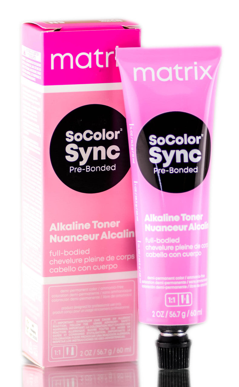 2 Pack Matrix SoColor Sync Acidic Alkaline Toner 2 oz Pre-Bonded 7NJ