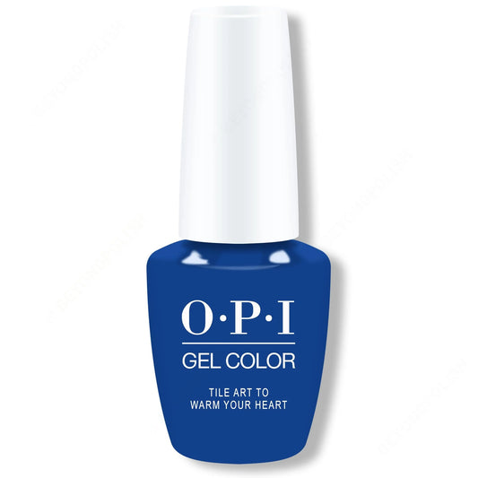OPI GelColor GEL Nail Polish Top Base 0.5 oz Tile Art to Warm Your Heart