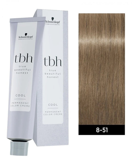 2 Pack Schwarzkopf TBH Permanent Color 8-51 C Light Blonde Gold Cendre, 2 oz