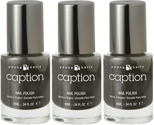 3 pack Young Nails Caption Nail Polish Lac-Q3 C008 Dust Yourself Off - 0.34 oz