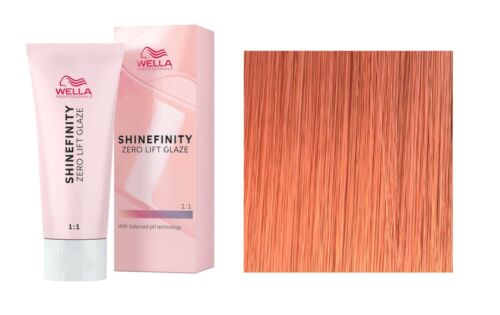 3 Pack Wella ShineFinity Hair Color 06/43 Dark Blonde Red Gold, 2 oz