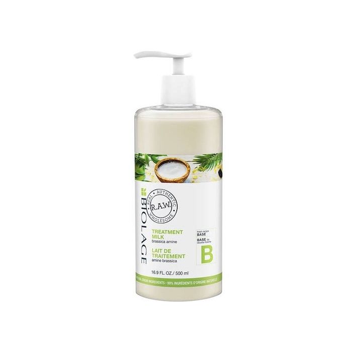 2 Pack Biolage RAW Treatment Milk Base Conditioner 16.9 fl oz