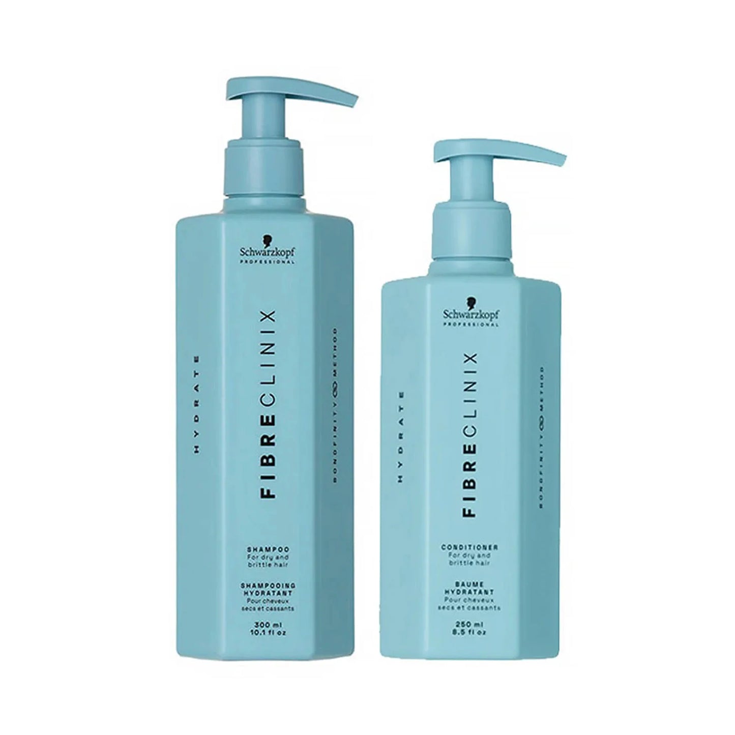 Schwarzkopf Fibre Clinix Hydrate Shampoo 10.1 oz & Conditioner 8.5 oz