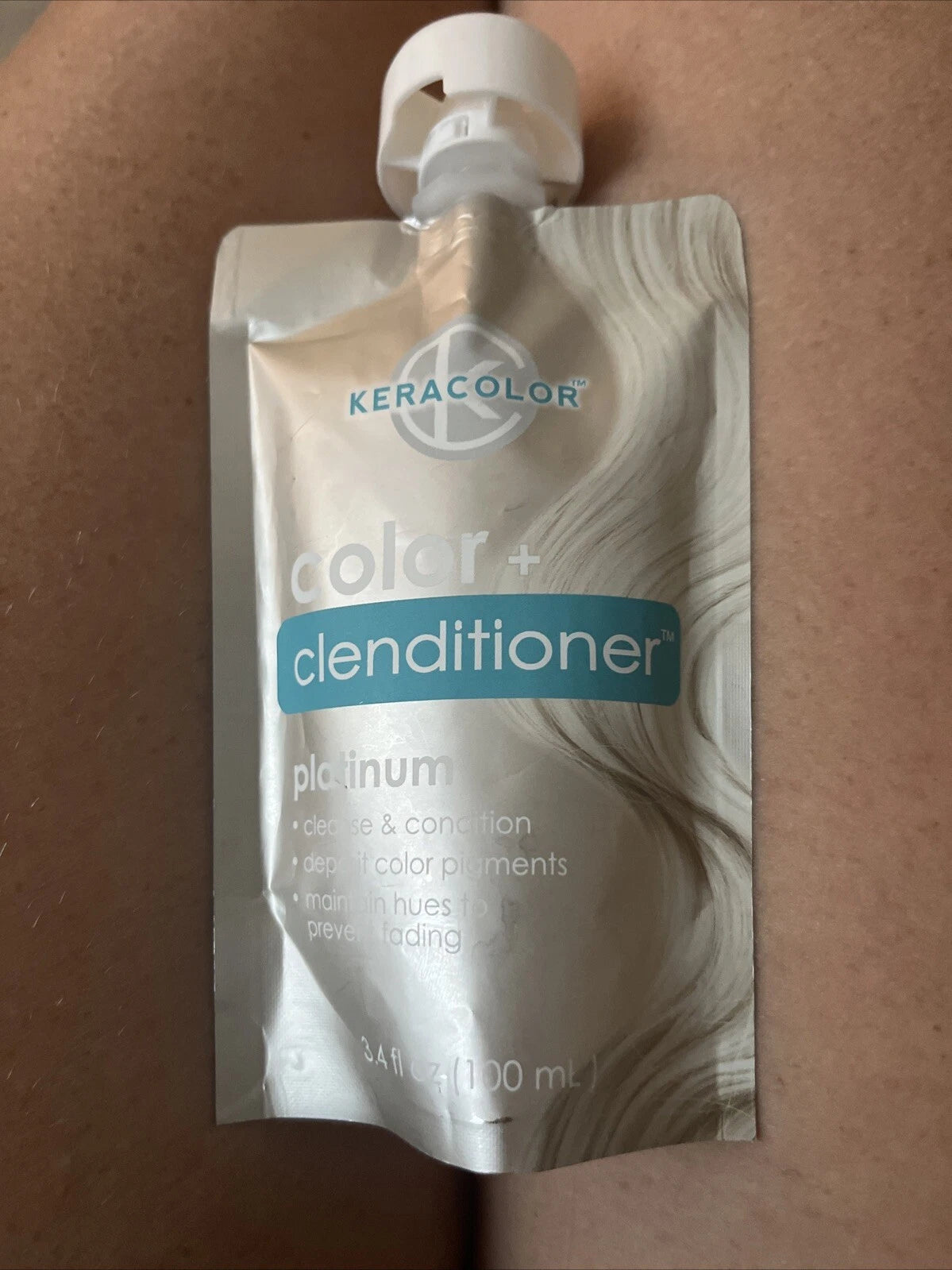 2 Pack - Keracolor Color + Clenditioner Conditioning Cleanser Platinum -  3.4 oz