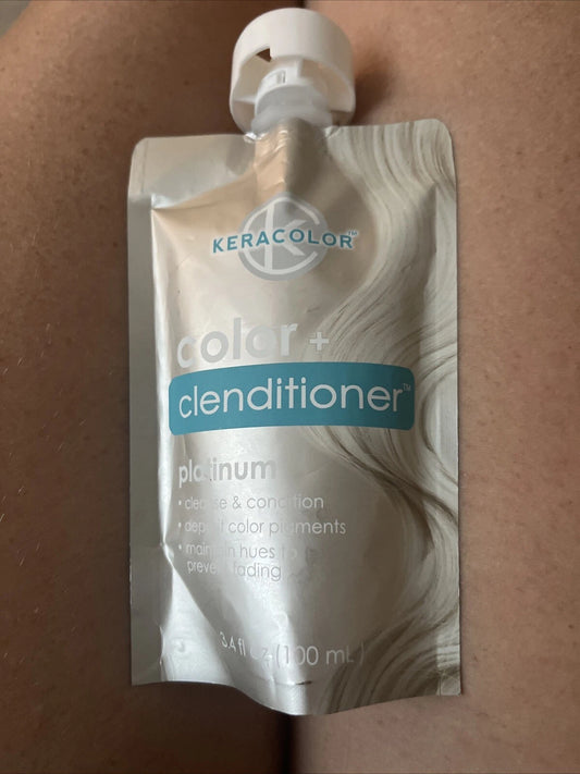 2 Pack - Keracolor Color + Clenditioner Conditioning Cleanser Platinum -  3.4 oz