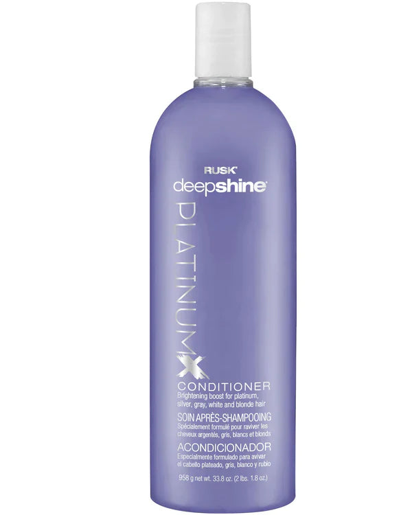 2 Pack RUSK DEEPSHINE PLATINUM X CONDITIONER, 33.8 fl oz